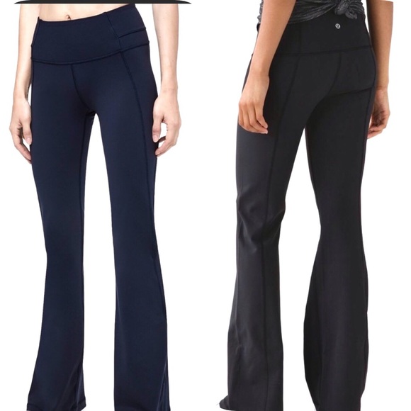 lululemon athletica Pants - Lululemon Reversible Dark Denim Blue Groove Pant-2